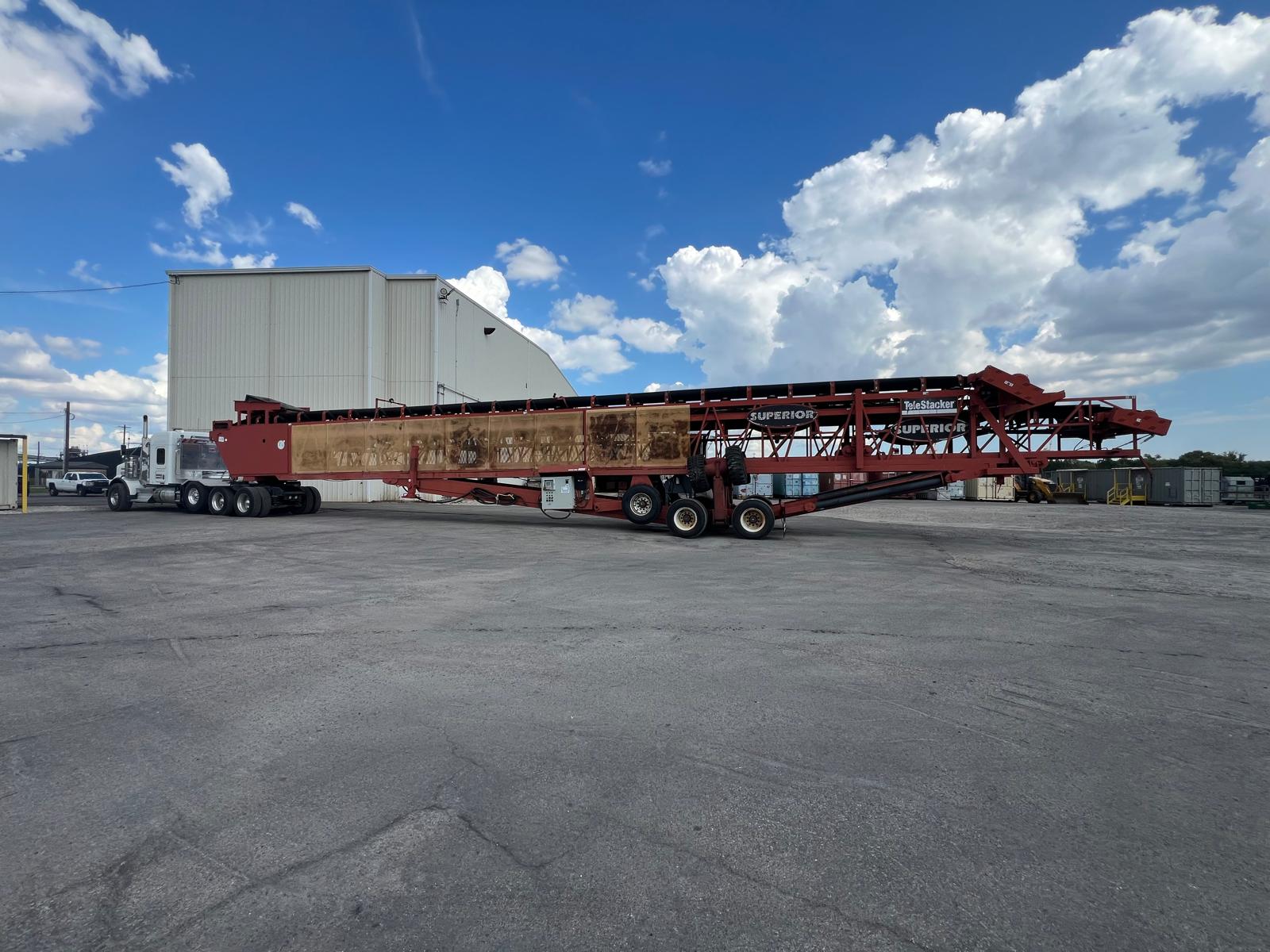 Superior TeleStacker conveyor mobilize transport across staging yard