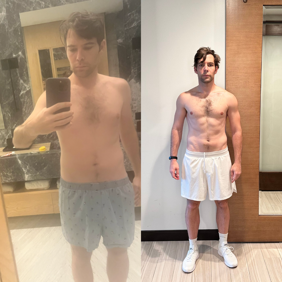Jesus before and after physical progression