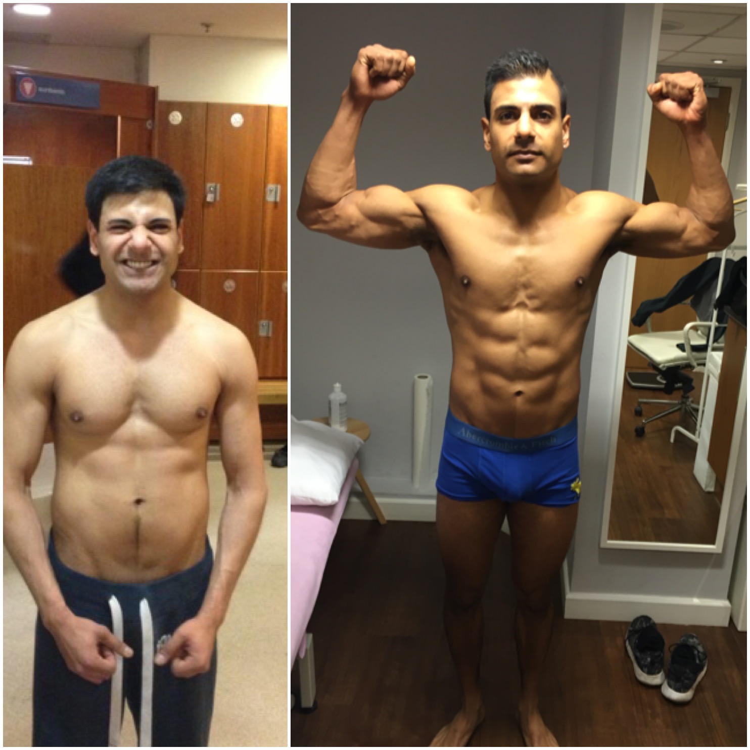 Real client physical progression: before and after