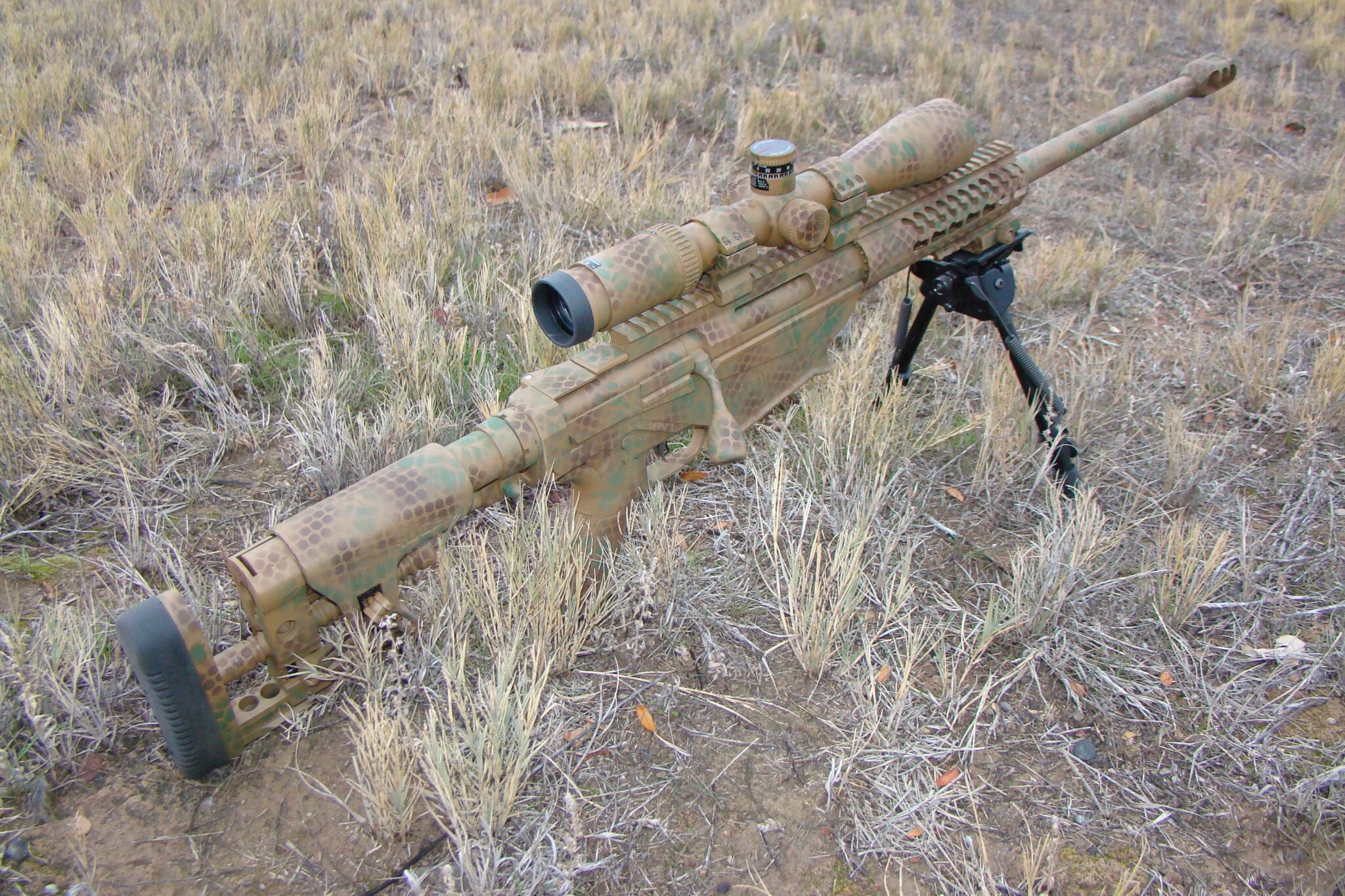 Colt coyote, highland green and Barrett bronze Cerakote