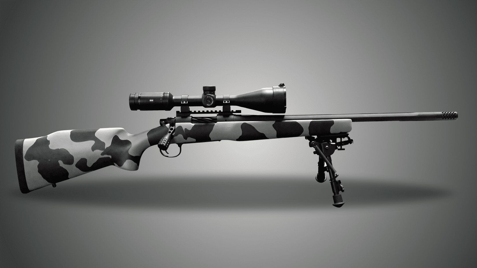 Woodland, desert sand, Barrett bronze and graphite black Cerakote