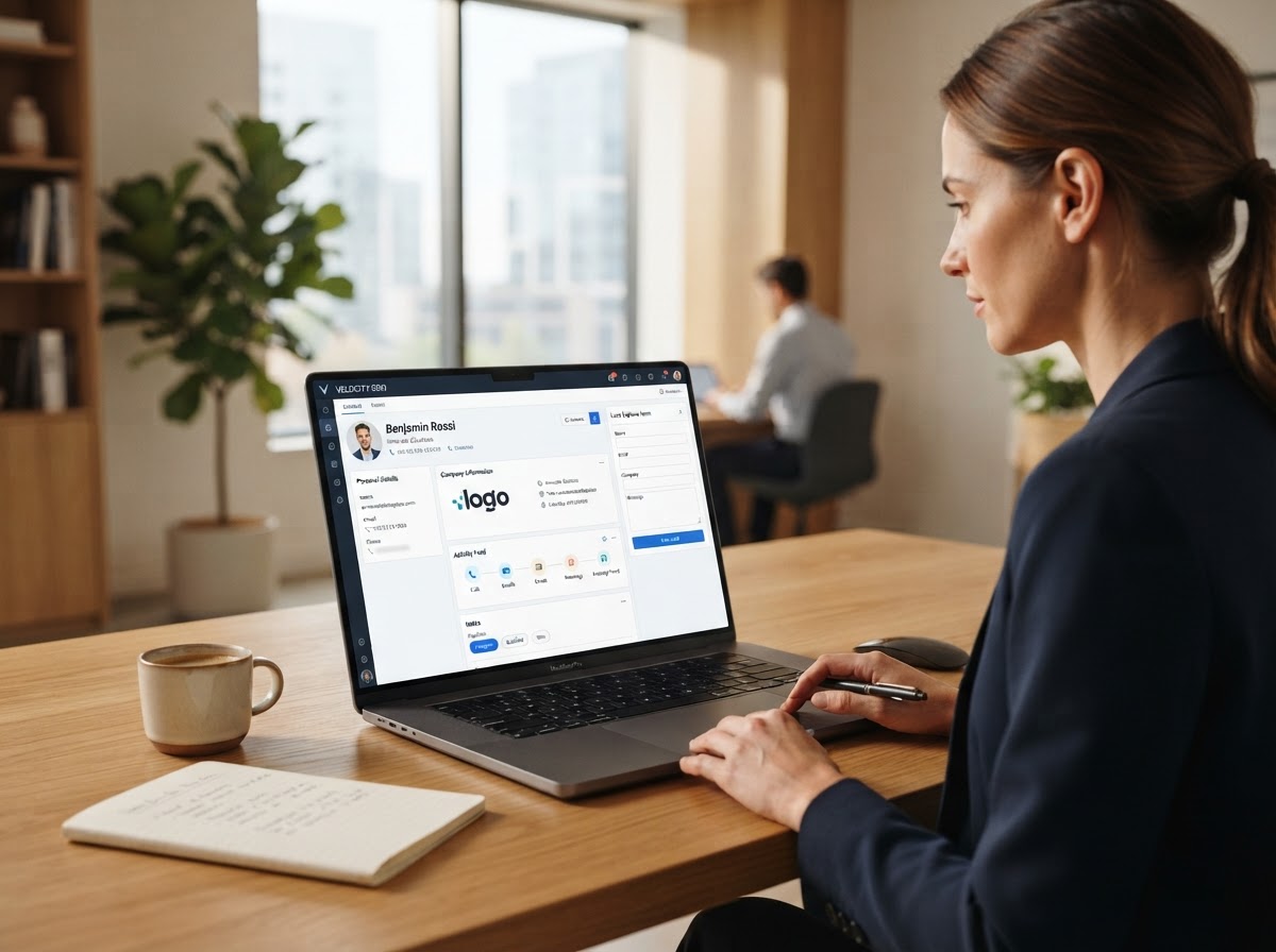 Capturing customer information in a contact record