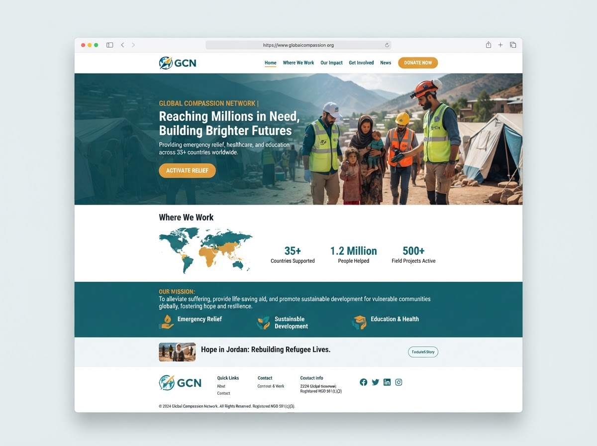 International NGO Full Website