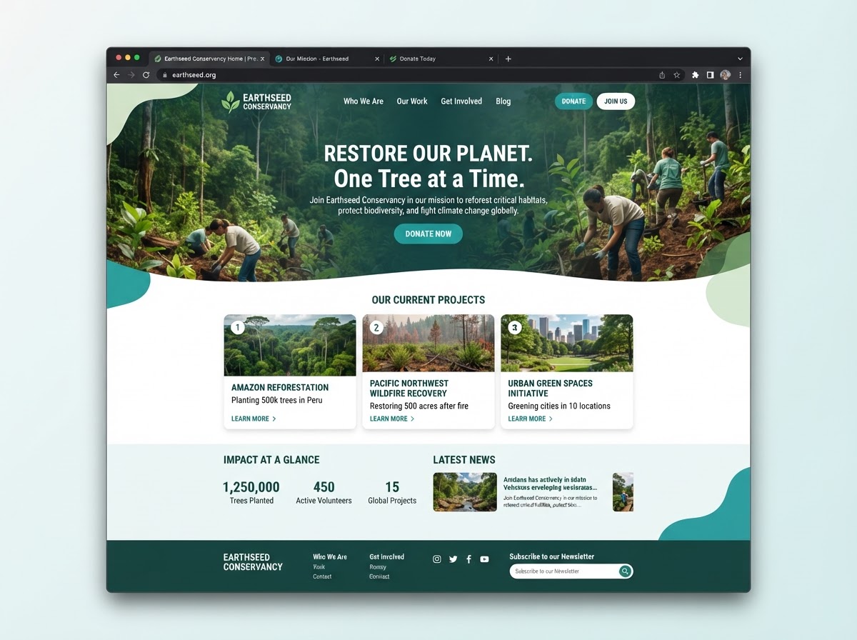 Environment Conservation Landing