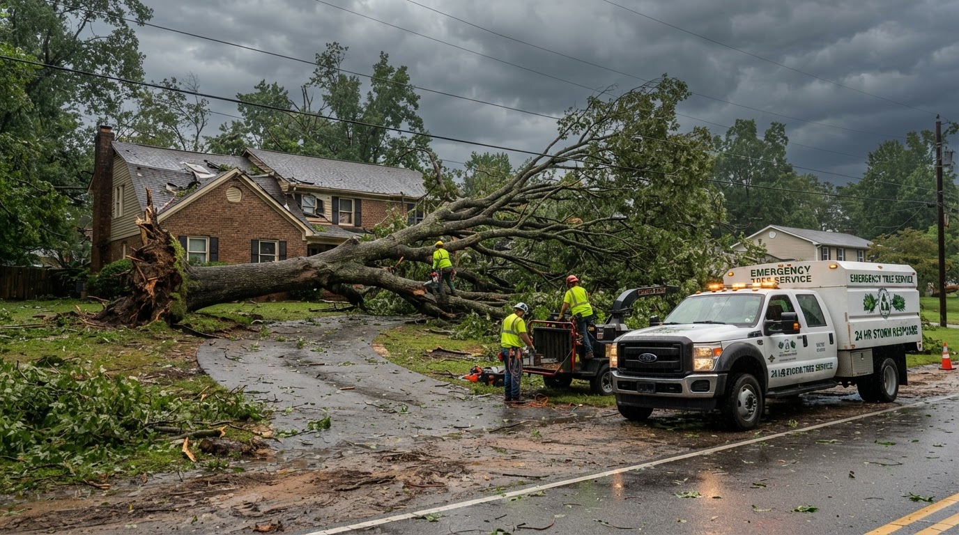 MMM Tree Service performing emergency tree service across the Tri-State