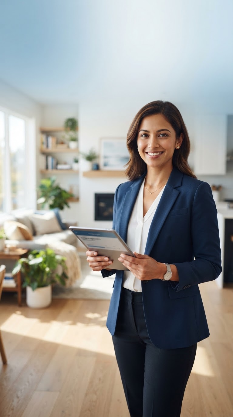 Mortgage specialist explaining loan options