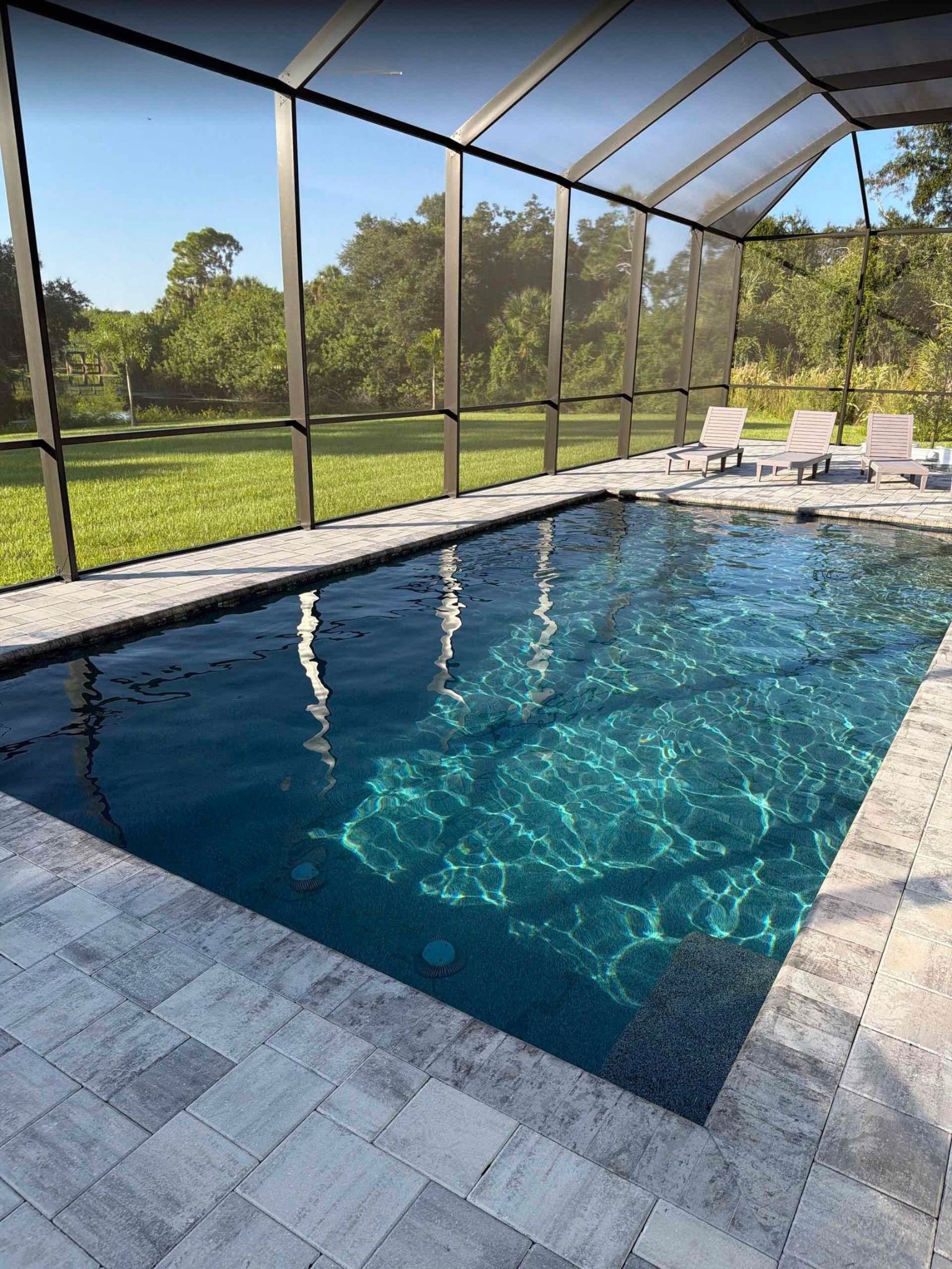 Green pool recovery in Port Charlotte algae treatment and deep clean