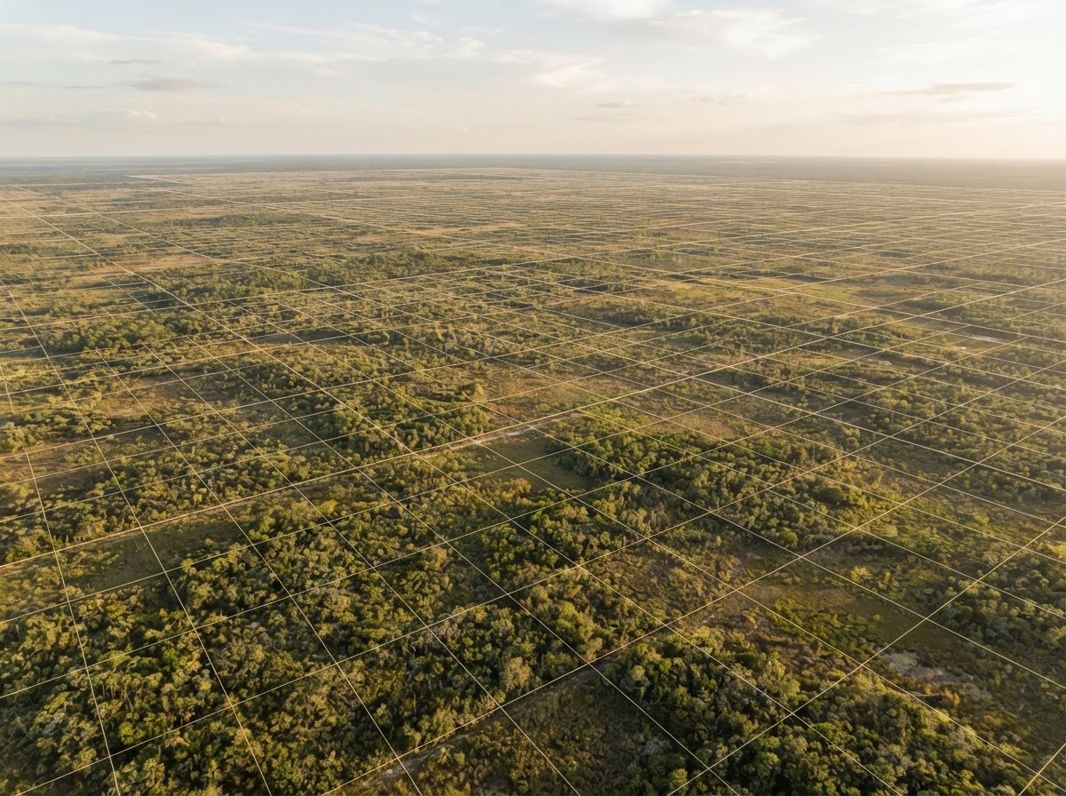 Aerial parcel imagery of Florida land