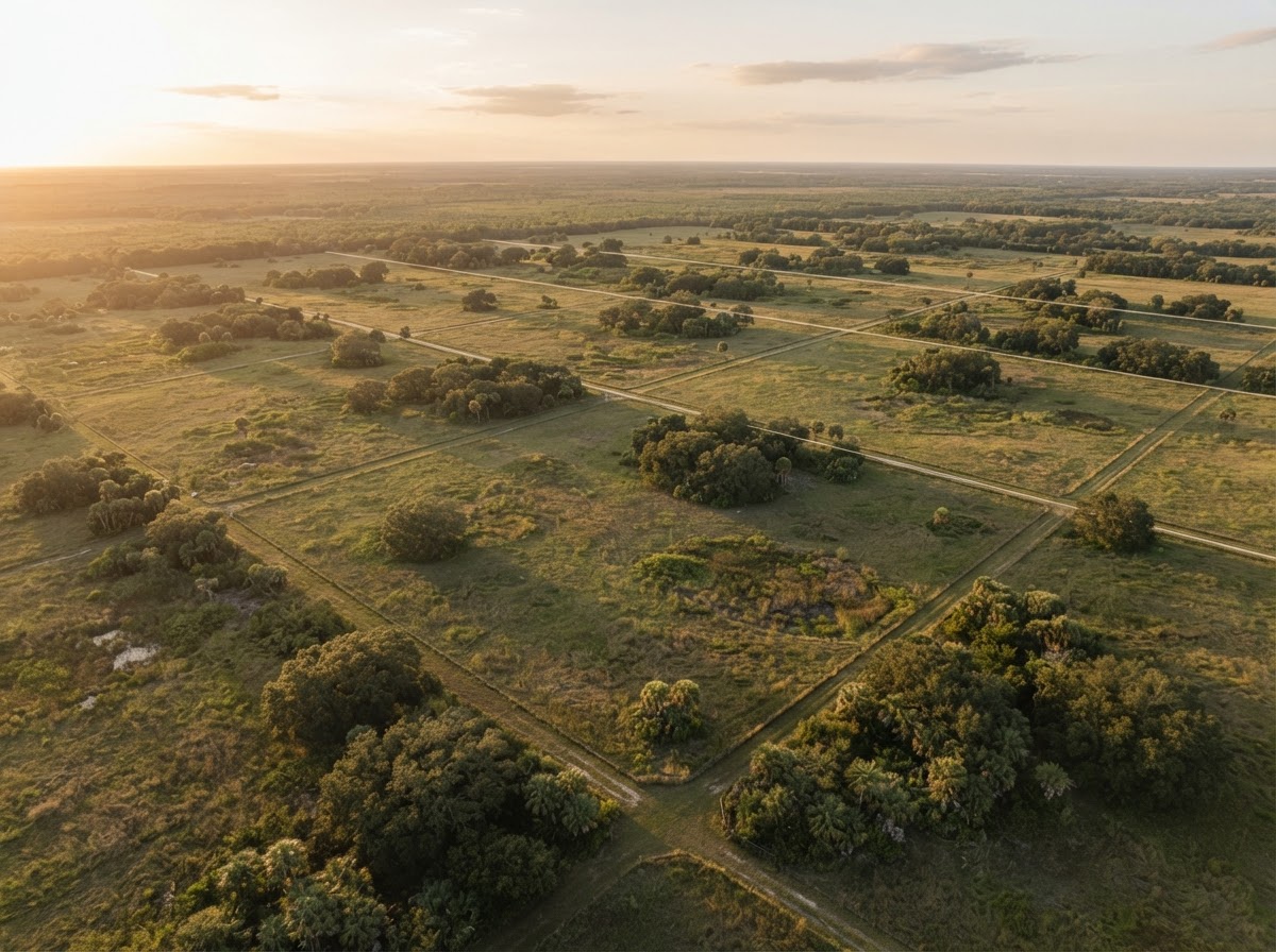 Open acreage with native Florida greenery
