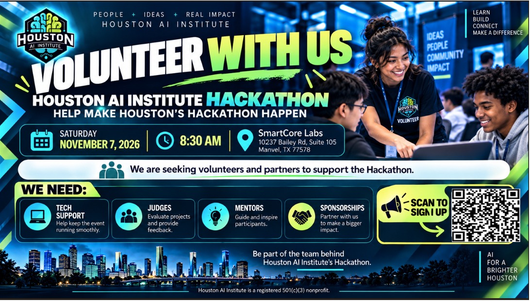 Volunteer with Houston AI Institute Hackathon