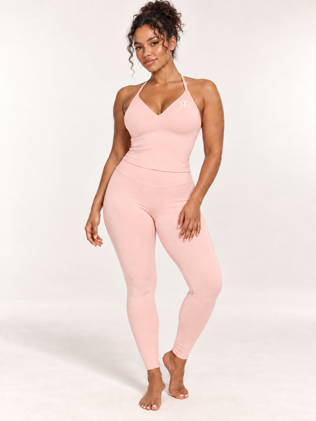 Soft Pink Luxe Set — luxury fitness set in Soft Pink