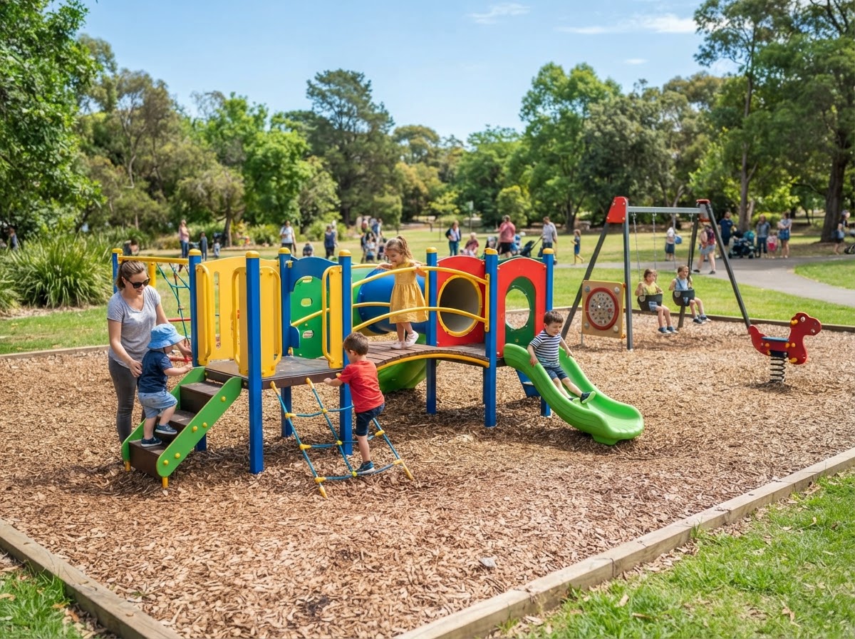 Age specific playground at Apple Academy Learning Center