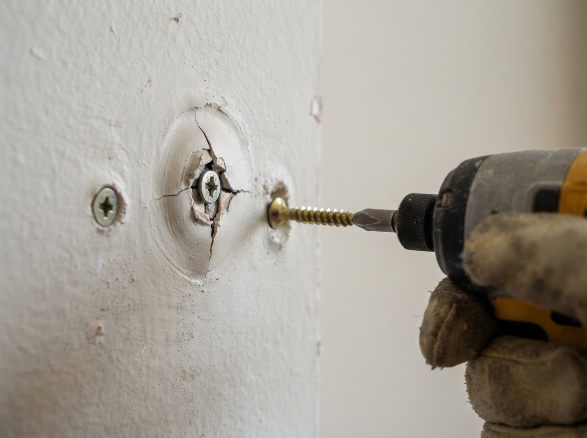 Nail pop and drywall seam repair in Waldorf