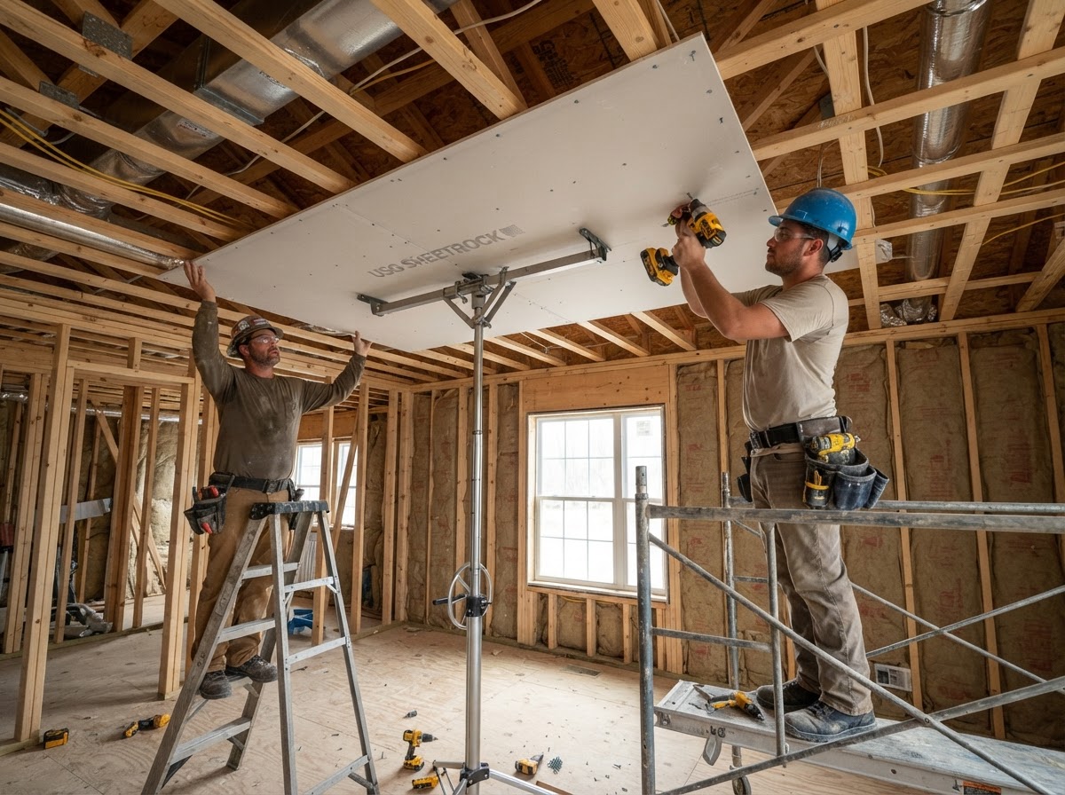 Professional drywall hanging in Waldorf