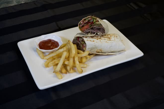 Woodfire Doner Shawarma Wrap at Ziyafet Kebab