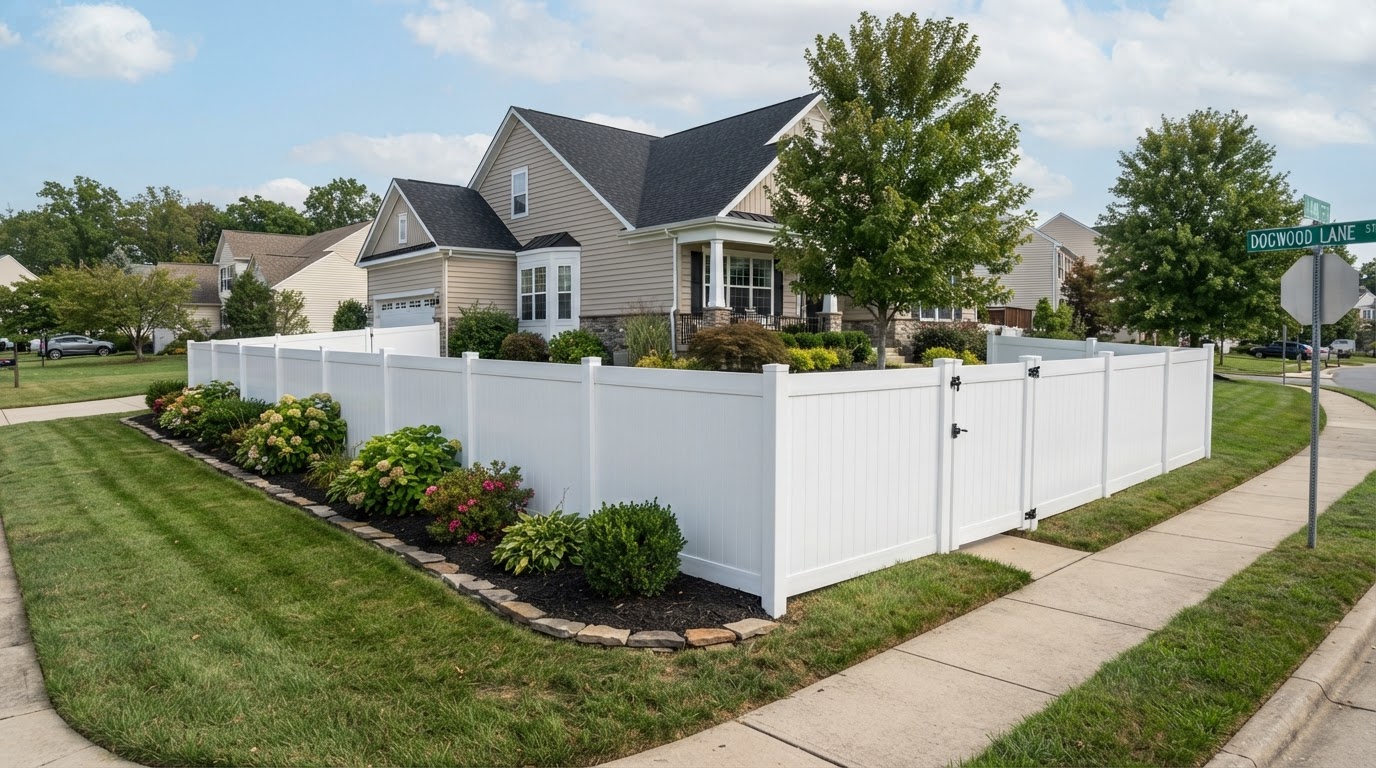Fence contractor and backyard fence installation near Bowie, Maryland