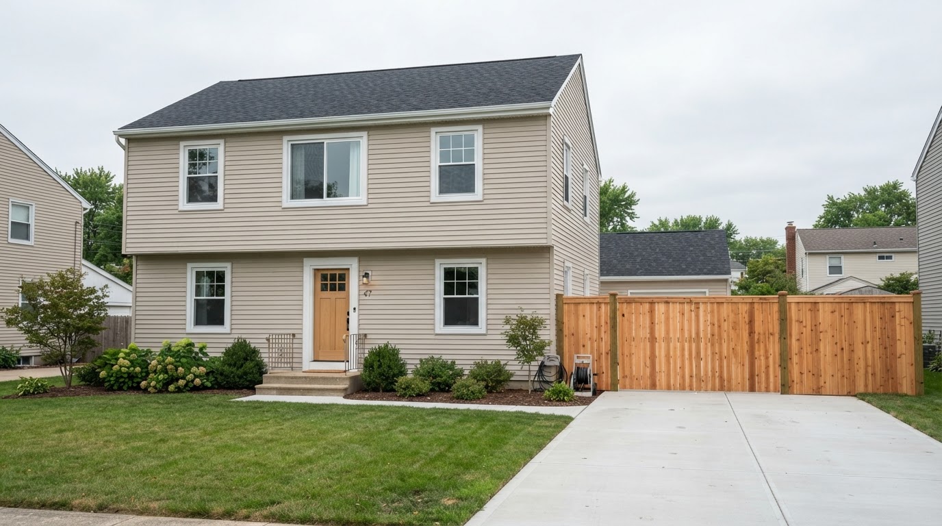 After fence repair and replacement in Laurel, Maryland