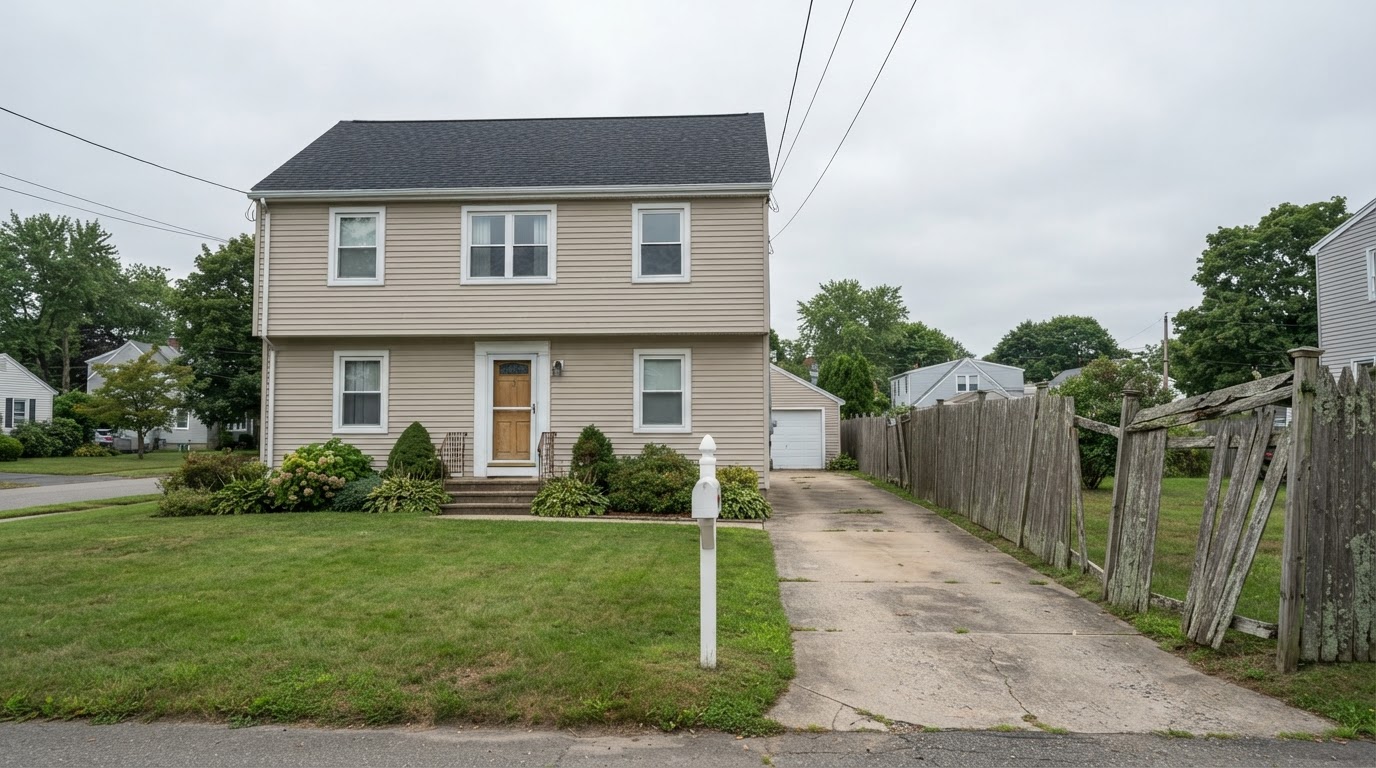 Before fence repair and replacement in Laurel, Maryland