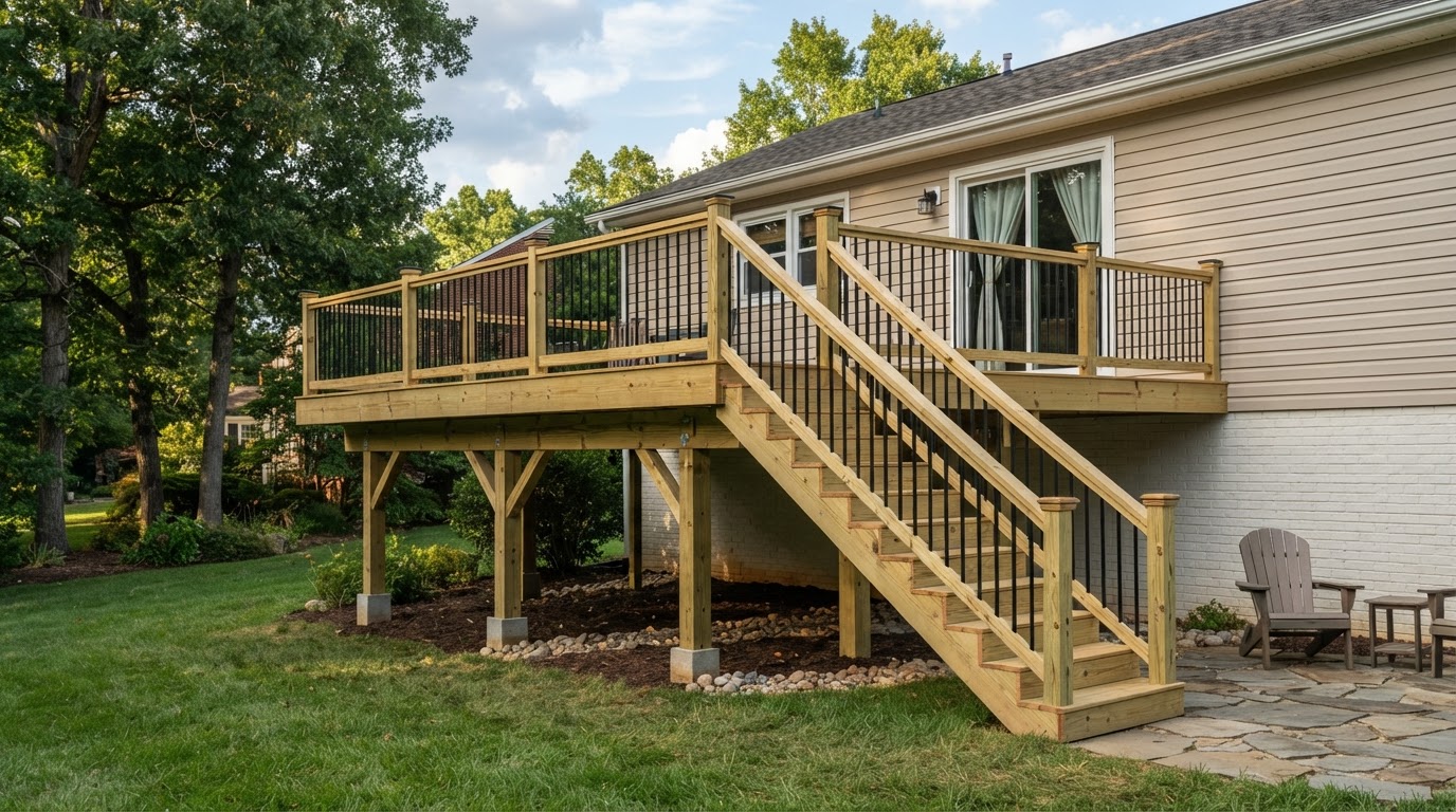 Deck replacement and rebuilding in Bowie, Maryland