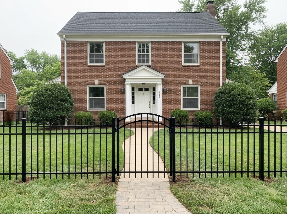 After aluminum fence installation in Laurel, Maryland