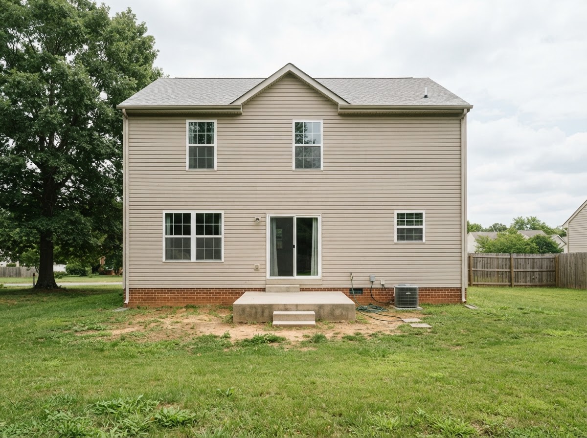 Before deck installation near Laurel, Maryland