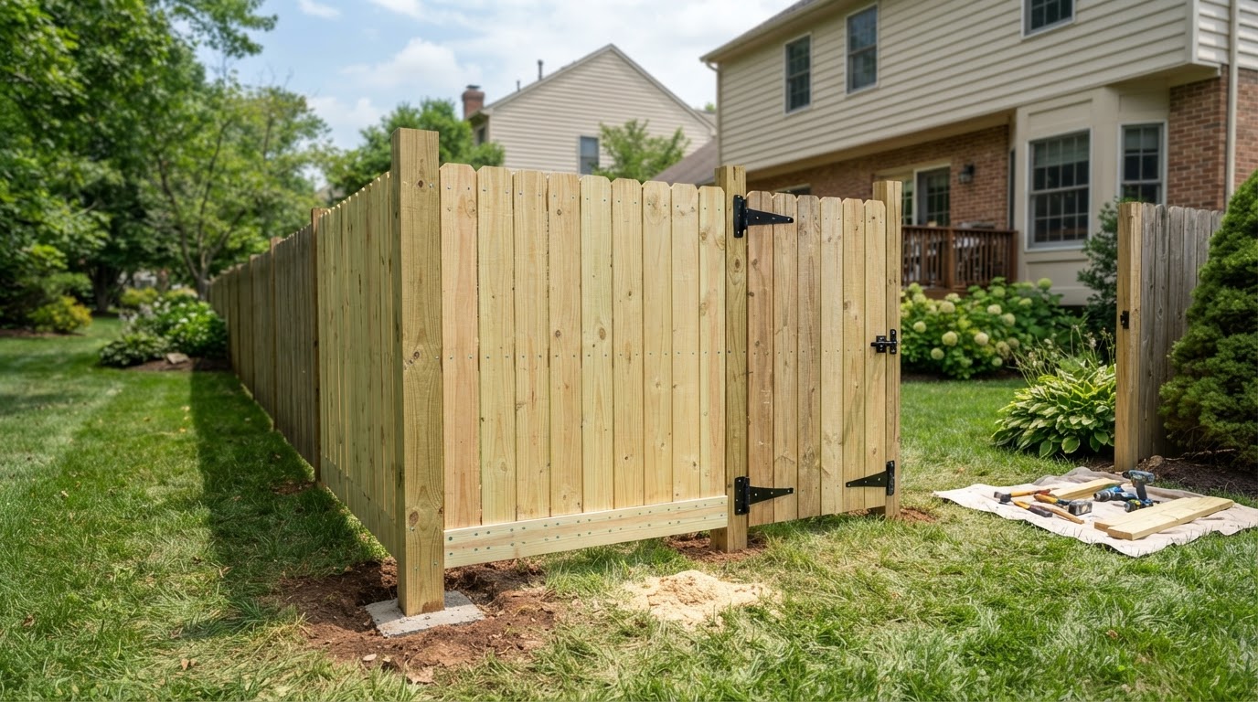 Residential fence repair in Bowie, MD