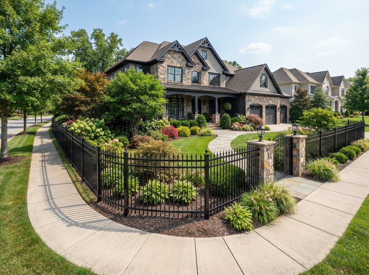 Aluminum and ornamental fence installation in Bowie MD