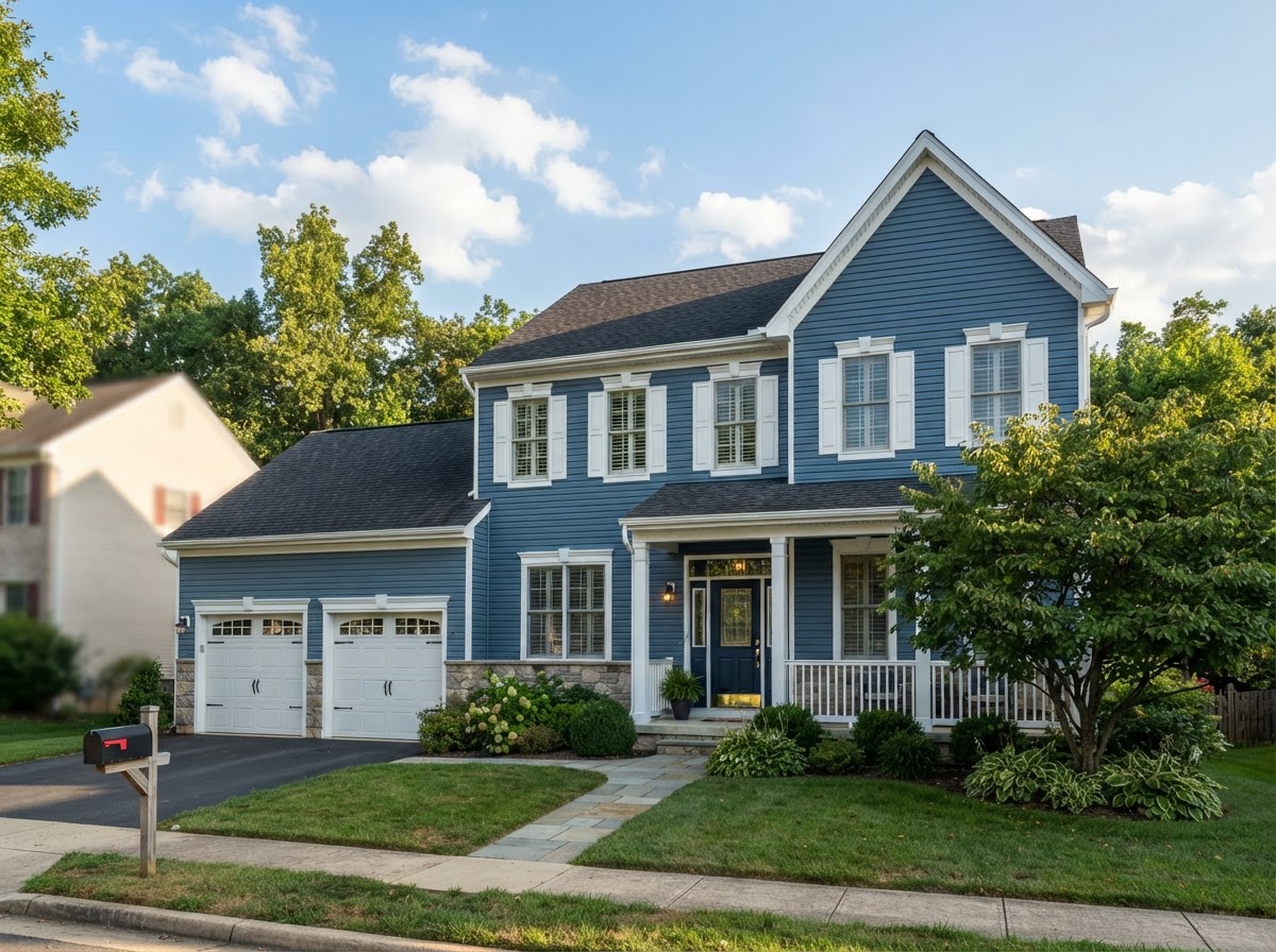 Vinyl siding installation near Bowie, Maryland