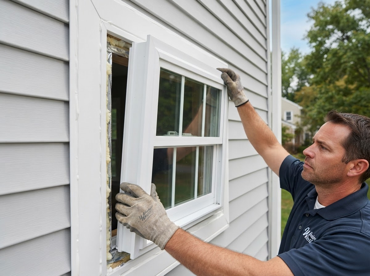 Residential replacement window installation near Bowie, MD