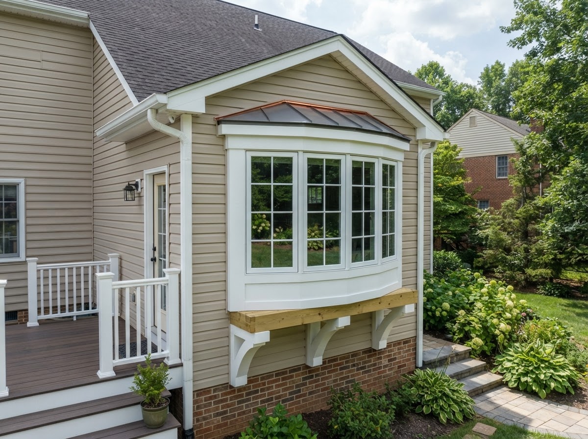 Bow window installation near Bowie, MD