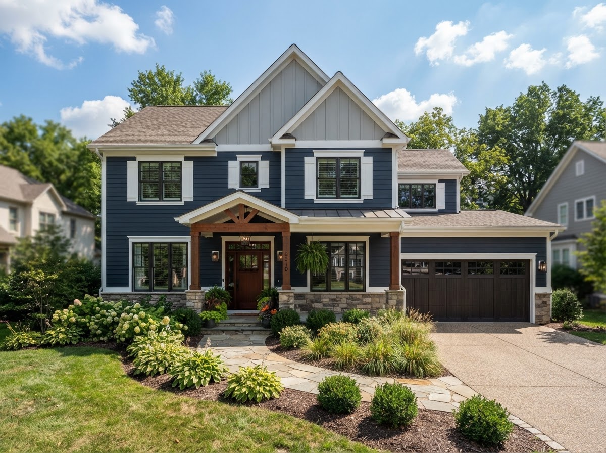 James Hardie style siding installation near Bowie, MD