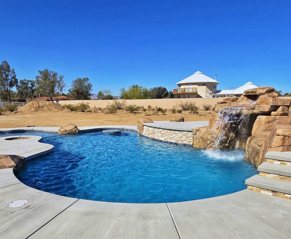 Connor Jaeger Pool Service technician working on pool equipment in Ridgecrest, CA