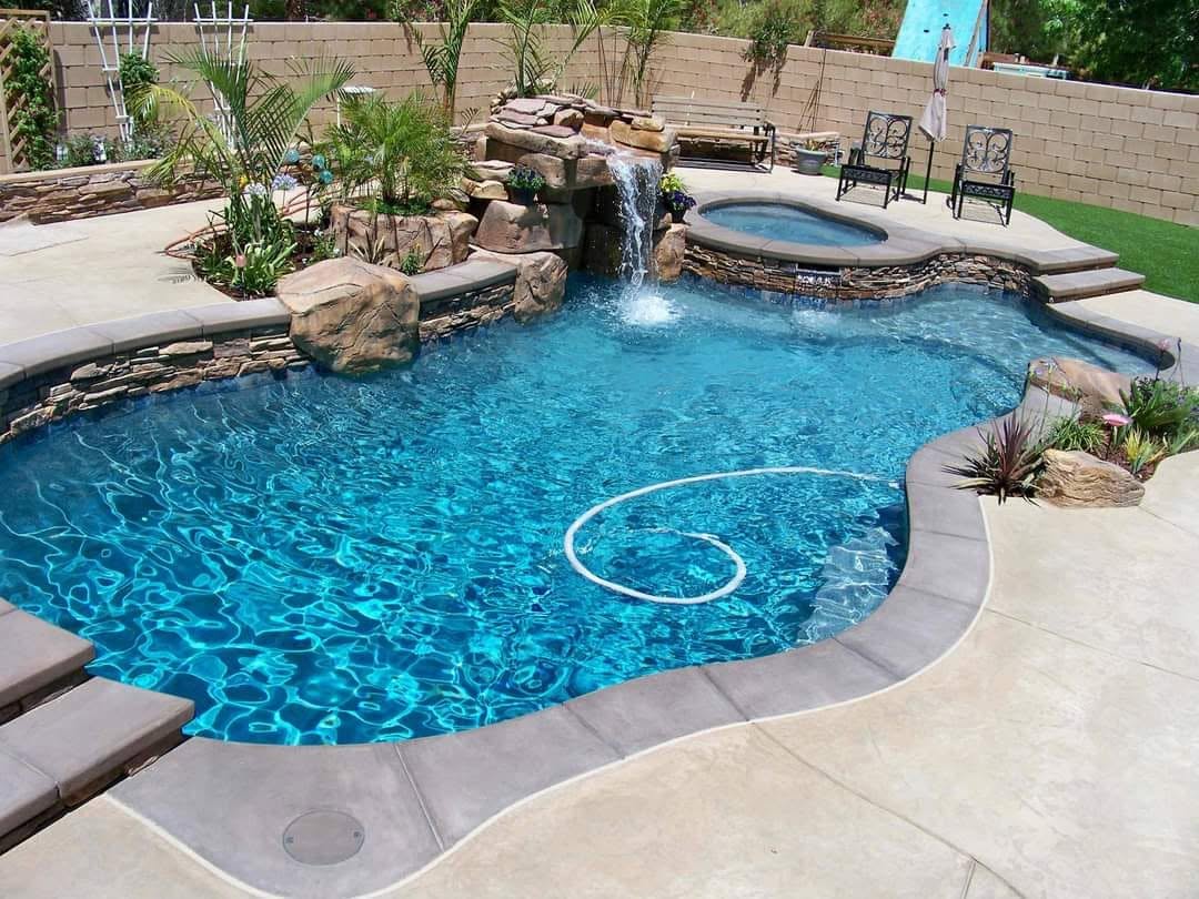 Connor Jaeger Pool Service technician at work in Ridgecrest, CA