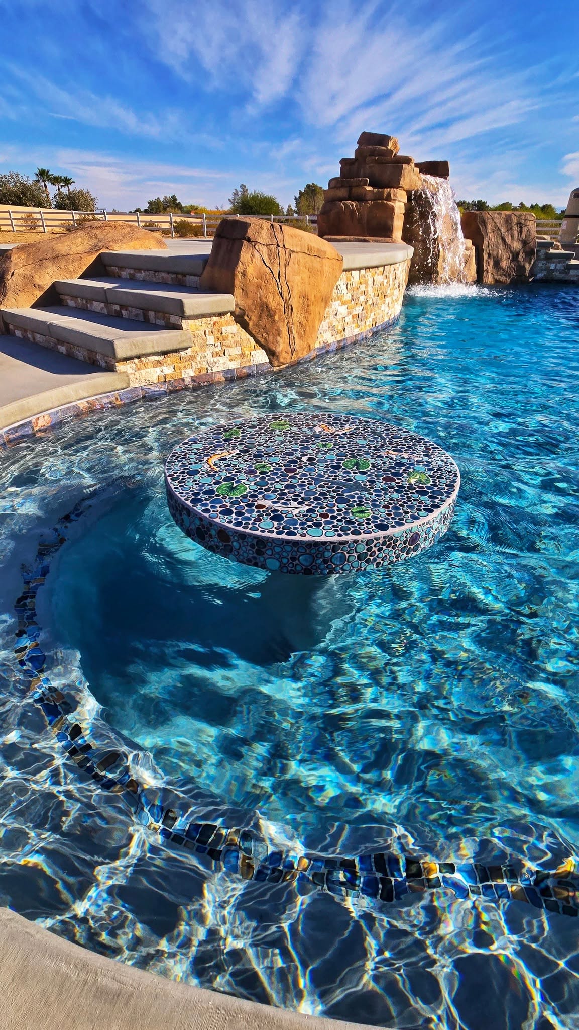 Pool tile and surface cleaning performed by Connor Jaeger Pool Service in Ridgecrest, CA