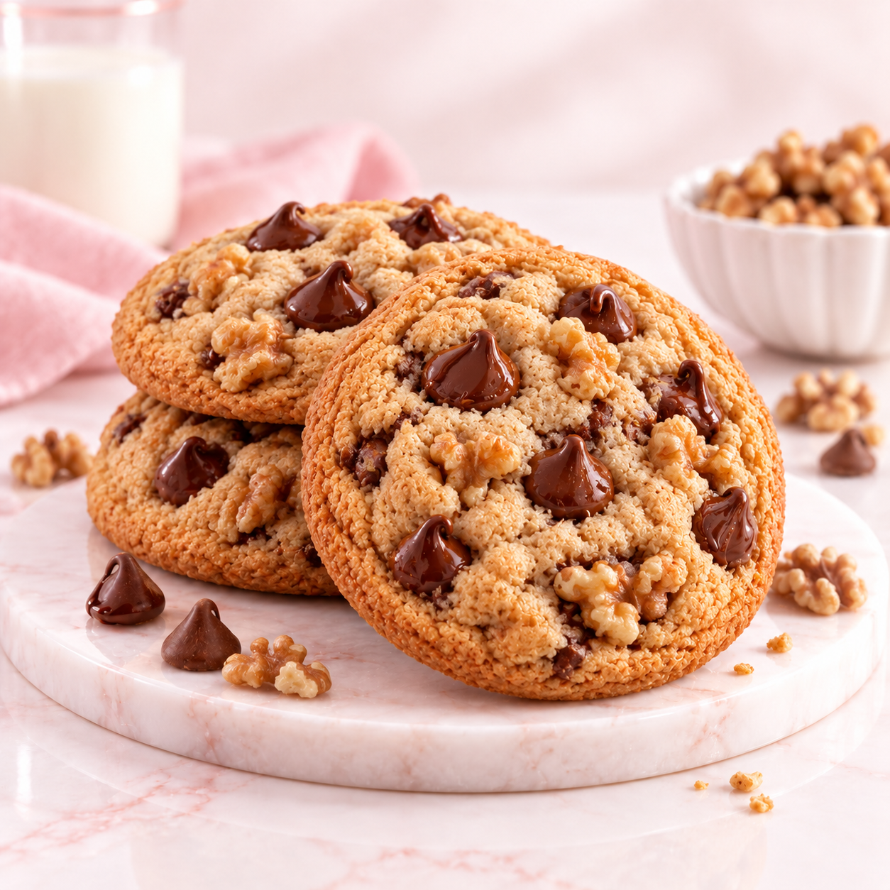 Kiki’s Kookies Walnut Chocolate Chip cookies loaded with chocolate chips and crunchy walnut pieces