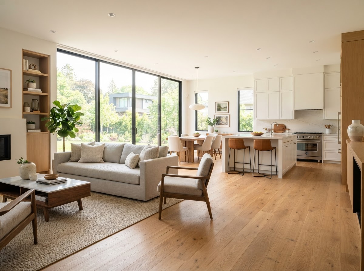 A bright, clean residential interior
