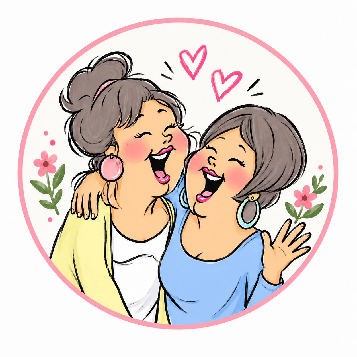 Crazy Sisters Creations Circular Logo
