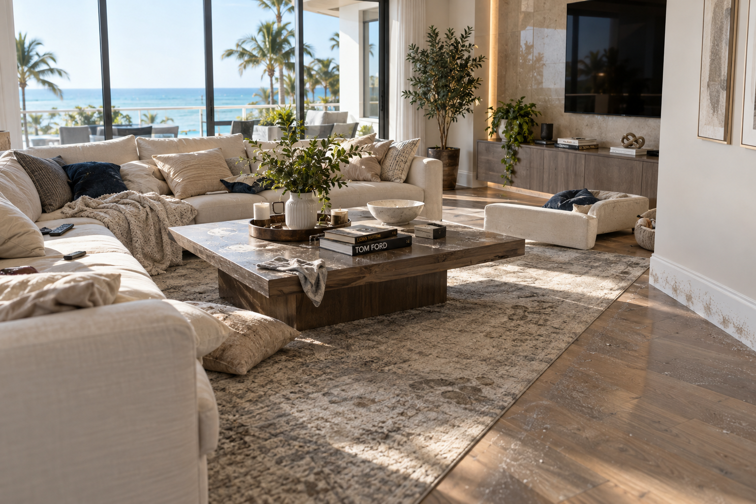 Residential Cleaning — Pompano Beach Family Home — before
