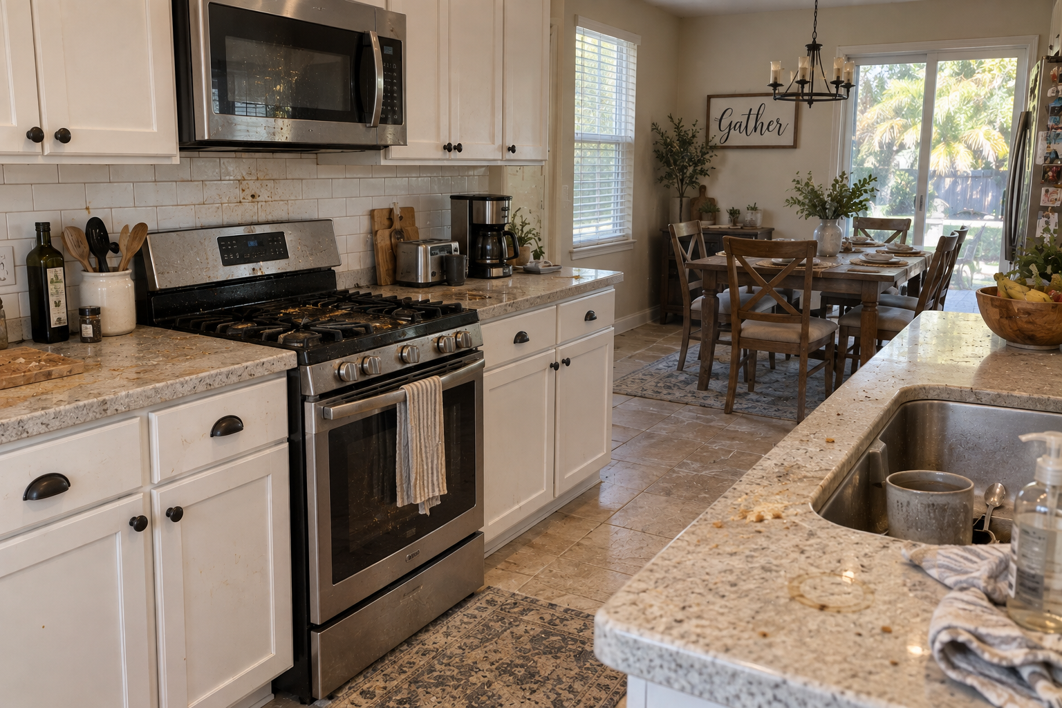 Kitchen Deep Clean — Pompano Beach — before