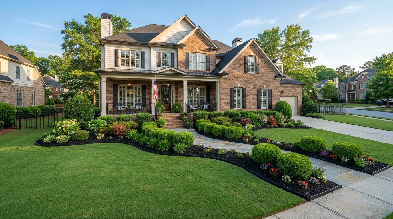 Complete Front Yard Refresh & Mulch in Canton, GA