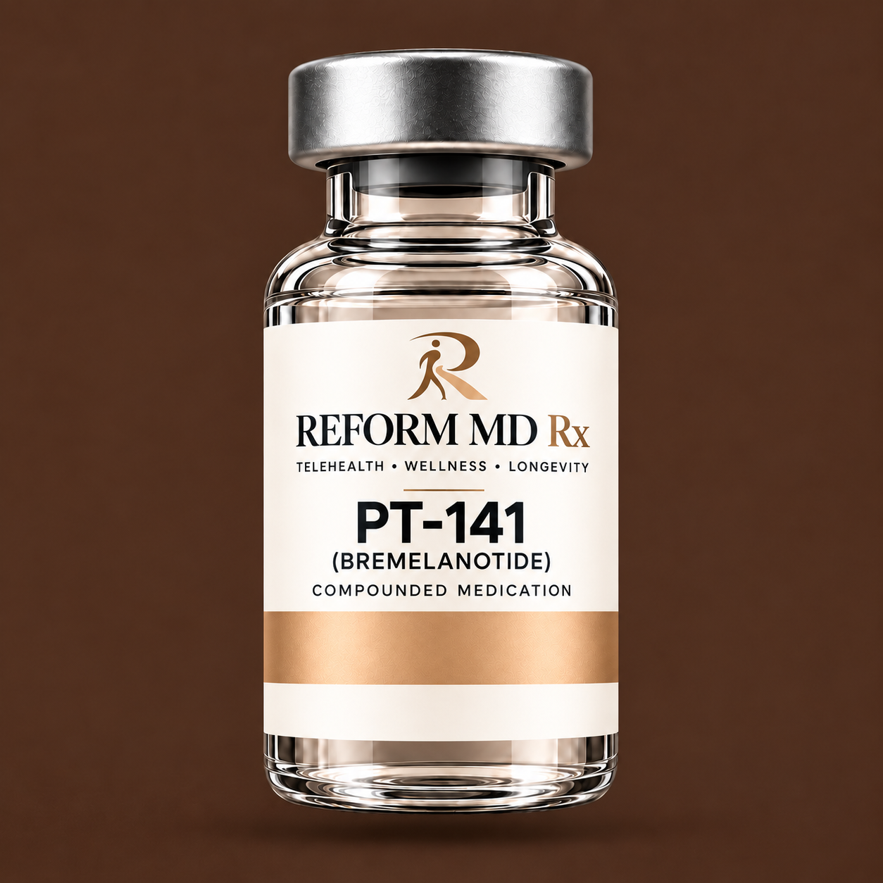 Reform MD Rx PT-141 (Bremelanotide) compounded medication vial