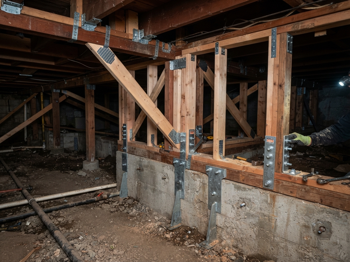 Seismic Crawlspace Retrofit & Shear Wall Framing