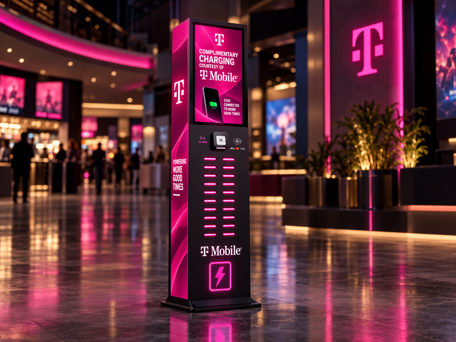 Custom-branded charging station