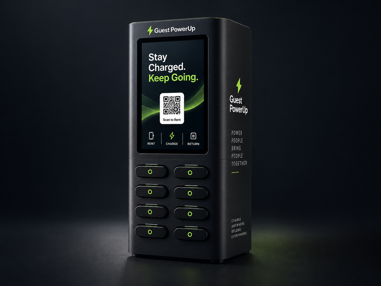 Guest PowerUp compact countertop charging station for bars and restaurants
