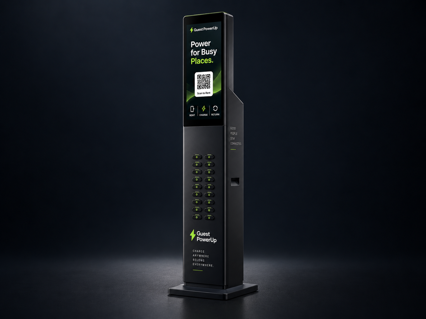 Guest PowerUp high-capacity floor-standing charging station