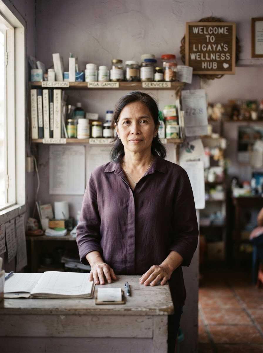 A Filipino business owner in their place of work