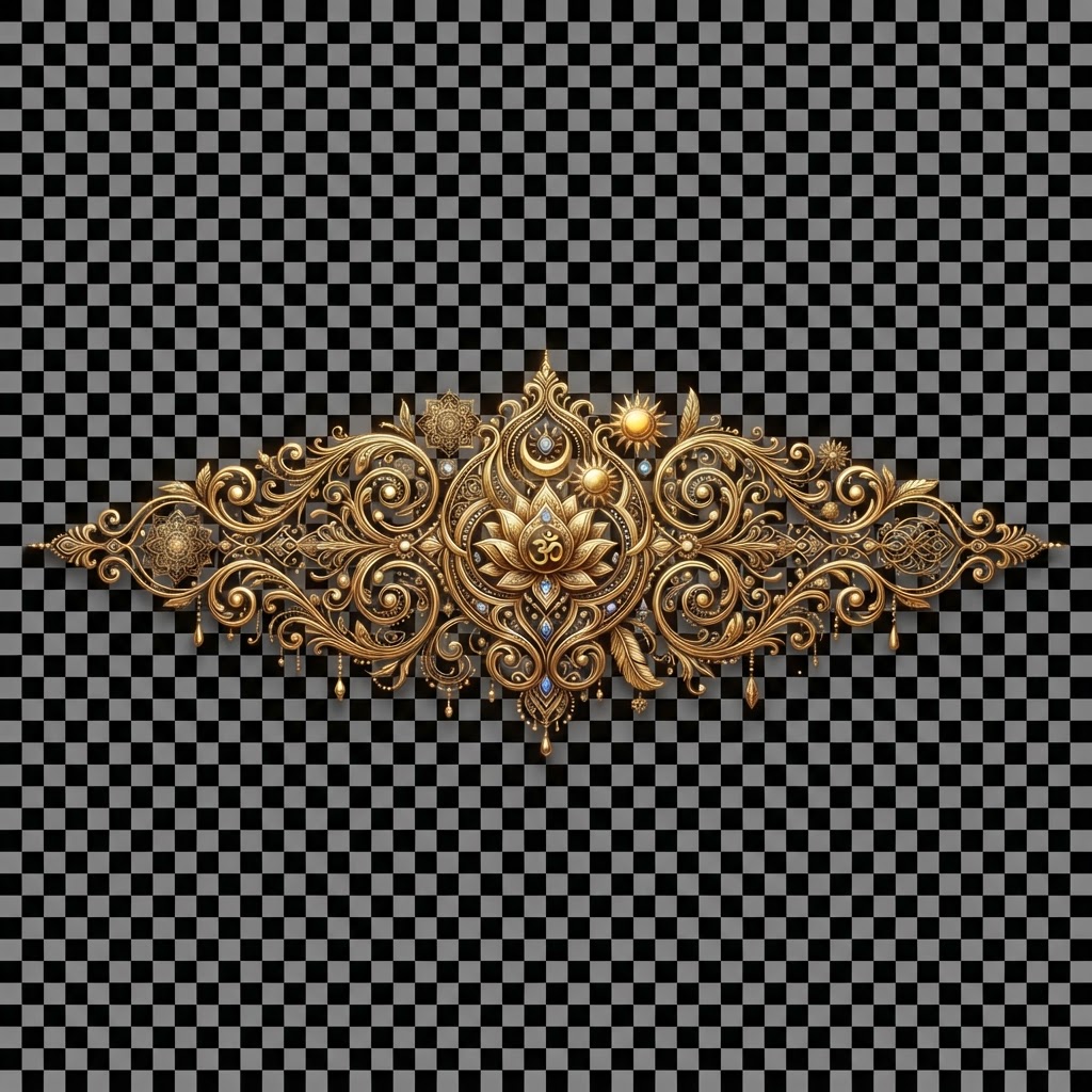 Golden Ornamental Divider
