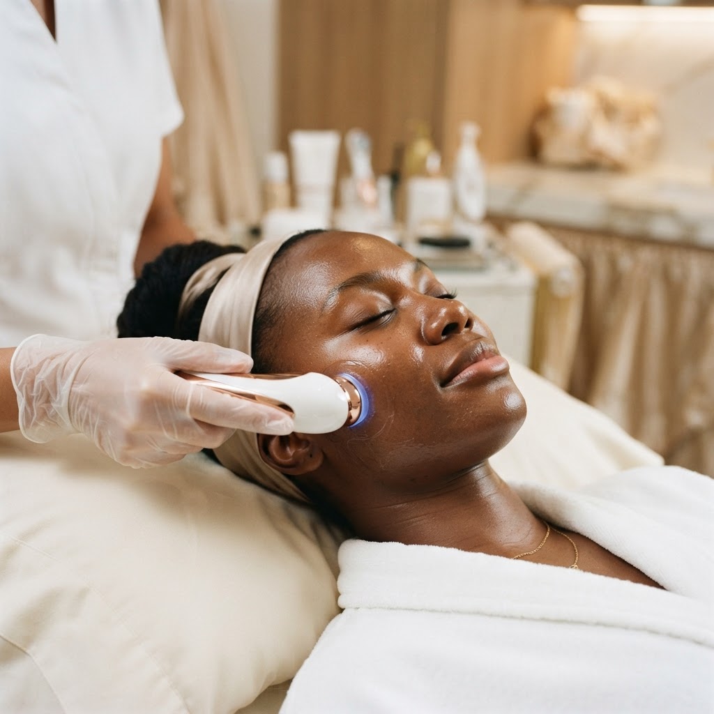 Advanced facial treatment at Moyaa Aesthetics