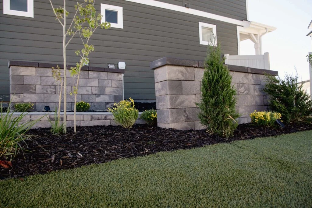 Custom Stone Retaining & Seating Wall