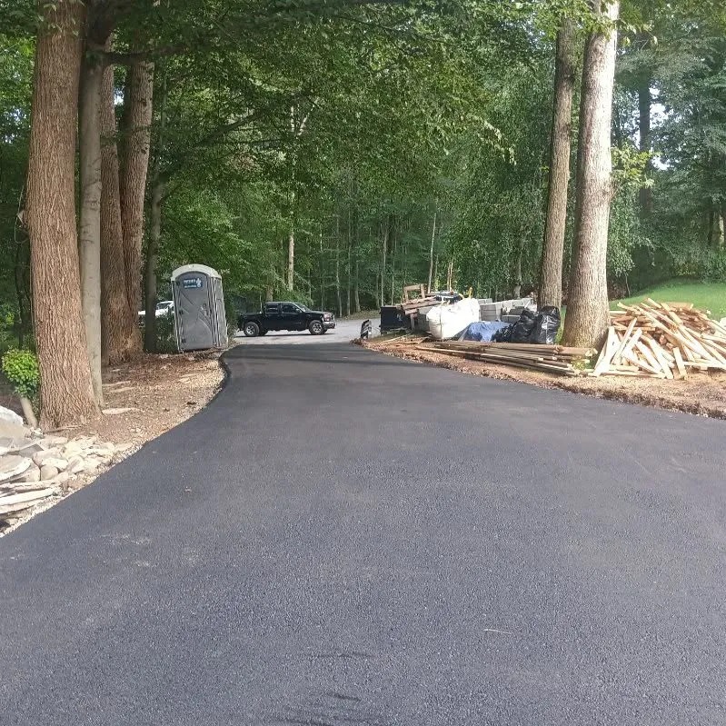 Long Private Estate Tree-Lined Road